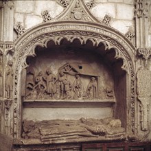 Collegiate of Covarrubias, tomb of Don Gonzalo Diaz de Covarrubias and his wife with the theme of?