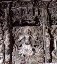Martyrdom of Santa Tecla', detail of the predella in the main altar of the cathedral of Tarragona.