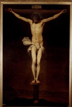 Crucified Christ', oil on canvas by Alonso Cano.