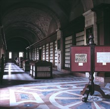 Interior of the Archivo General de Indias (General Archive of the Indies).