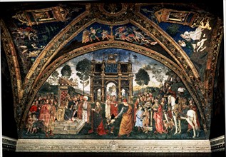 The Dispute of St. Catherine', painting by Pinturicchio.