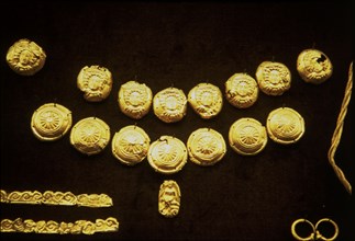 Etruscan gold earrings.