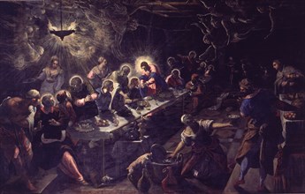 The Last Supper', 1592 - 1594, by Tintoretto.