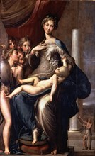 Madonna of the Long Neck', c. 1535 by Parmigianino.