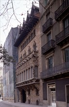 Quadras Palace built in 1906, designed by Josep Puig i Cadafalch.