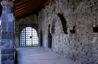 Angle of the cloister of the Monastery of Sant Pere de Casserres.