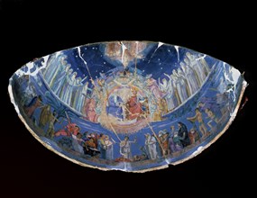 Model of the paintings in the vault of the apse of the New Cathedral of Lleida, made between 1924?