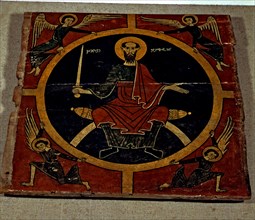 Ceiling with the figure of Apostle Saint Paul, supposedly from Orós, Pallars Sobirà, painting on ?