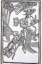 Engraving from the German work 'Treaty of evil women called witches' by Dr. Ulrich Molitor, publi?