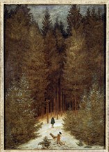 'Hunter in the forest', 1813 - 1814 by Caspar Friedrich.