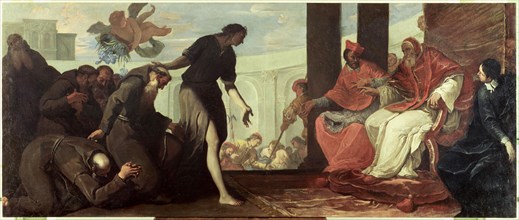 'Paul III approves the order of the Capuchins', by Sebastiano Ricci.