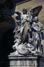 Sculptural group on the main façade of the Opera Theatre (1861-1874).