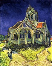 'The Church of Auvers - sur - Oise', 1890, by Vincent Van Gogh.