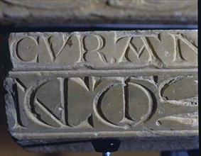 'Inscription of an impost', sculptural relief, marble, c. 1160-1165, by the Master of Cabestany,?