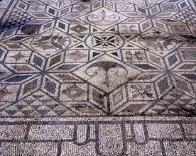 Mosaic in Birds house, in the Roman ruins of Italica founded in 206.C. by Scipio.