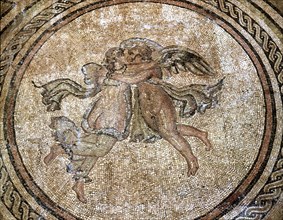 Mosaic representing Venus and Psyche, preserved in Alcazar de Cordoba.