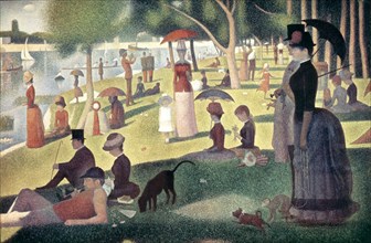 Sunday afternoon in the Grande-Jatte Island', work by Georges Seurat.
