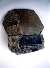 Fragment of a Cardium ceramic vase, Neolithic, from the Hondo of Cagitán in Mula (Murcia).