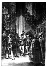 Interview between Charles I of Spain and Francis I of France after the capture of the latter afte?