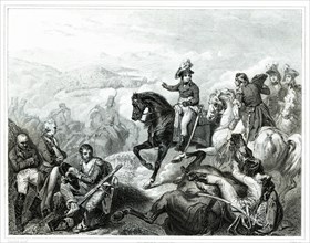 Battle of Zurich. General André Masséna (1758-1817) commanding his army defeats the Austrians, Ru?