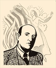 Josep Maria de Segarra Castellarnau (1894-1961). Catalan writer. Drawing, 1934.