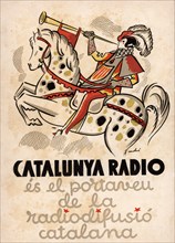 Poster of Catalunya Radio, representative for the Catalan broadcasting, 1934.