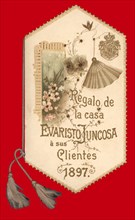 Modernist Calendar of the chocolates factory Evaristo Juncosa, 1897.