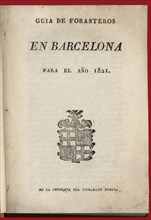 Guide of foreigners in Barcelona for 1821.