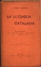 Cover of 'La llengua Catalana', speech by Angel Guimerà made at the Ateneu Barcelonés on November?
