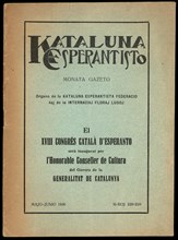 Official program of the 18th Congress of Esperanto held in Manresa, May 1936.