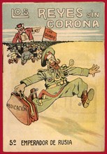 Satirical comic strip 'Los reyes sin corona' (Uncrowned Kings), Nicholas II, emperor of Russia, 1?