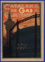 Advertising Calendar for 'Catalana de Gas y Electricidad', year 1927.