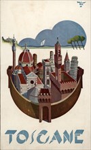 Tourist Brochure for Tuscany, Italy, 1932.