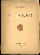 Cover of 'El diner' by Joan Amades, published by Editorial Reflexos, Barcelona, ??1938.