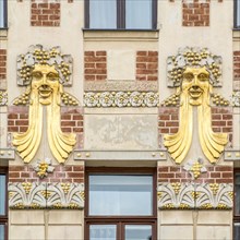 Jugendstil building, Minoritska 8, Brno, Czech Republic, 2016. Artist: Alan John Ainsworth.