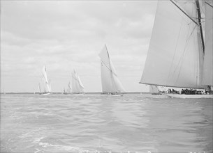 First leg of King's Cup yacht race, 1913. Creator: Kirk & Sons of Cowes.
