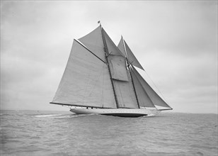 The beautiful schooner 'Meteor IV', 1911. Creator: Kirk & Sons of Cowes.