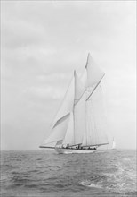 The spectacular 338-ton Big Class schooner 'Westward', 1926. Creator: Kirk & Sons of Cowes.