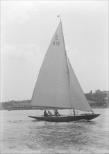 The 6 Metre sailing yacht 'Jean', 1922. Creator: Kirk & Sons of Cowes.