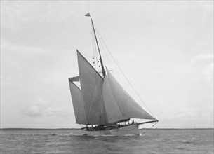 The 167 ton ketch 'Anemone' under sail, 1922. Creator: Kirk & Sons of Cowes.