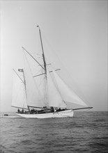 The 60 ft ketch 'Linth', 1912. Creator: Kirk & Sons of Cowes.