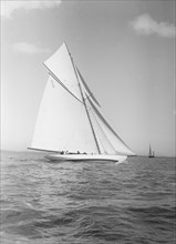 The 15 Metre sailing yacht 'Jeano', 1911. Creator: Kirk & Sons of Cowes.