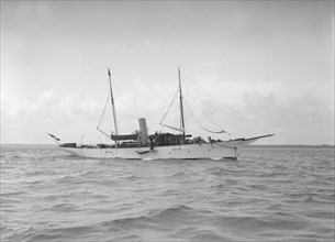 The steam yacht 'Stradella', 1912. Creator: Kirk & Sons of Cowes.
