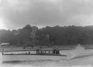 The motor launch 'My Lady Nancy' under way, 1921. Creator: Kirk & Sons of Cowes.