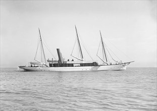 The steam yacht 'Isa', 1911. Creator: Kirk & Sons of Cowes.