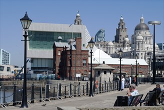 UK, Liverpool, View fr Albert Dock, 2009. Creator: Ethel Davies.