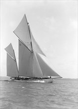 The 96 ft ketch 'Julnar', 1911. Creator: Kirk & Sons of Cowes.