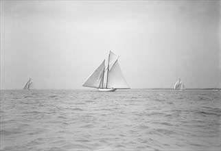Start of Cowes to Weymouth Race, August 1911. Creator: Kirk & Sons of Cowes.