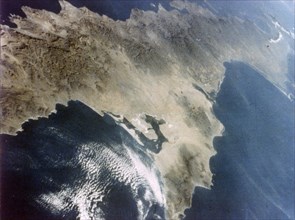 Baja California seen from aboard the second Space Shuttle flight, November 1981. Creator: NASA.