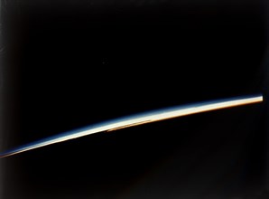 Earth's atmosphere, view from Apollo II spacecraft, July 1969. Creator: NASA.